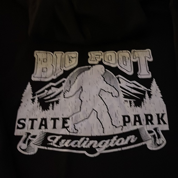 Black Youth XL Ludington, MI Hooded Sweatshirt - Picture 5 of 8